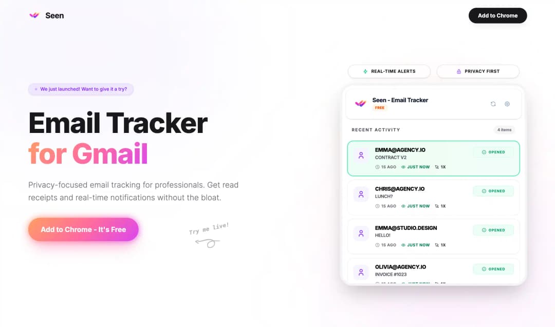 Seen - Email Tracker